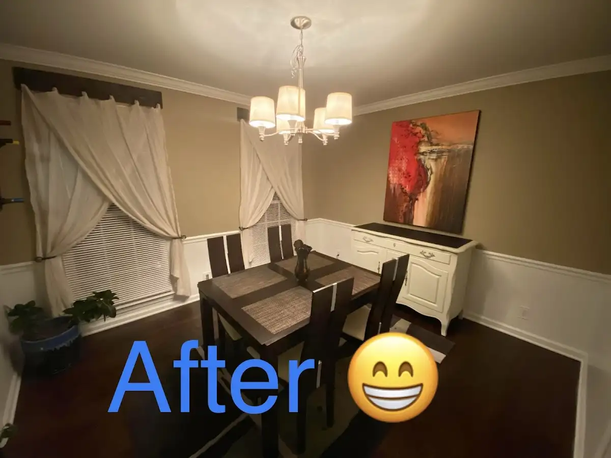 Professional dining room restoration after water damage in Balm